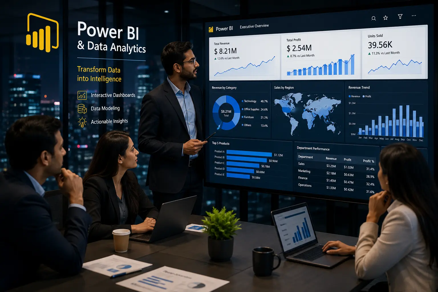 Corporate Power BI and Data Analytics training for business intelligence teams